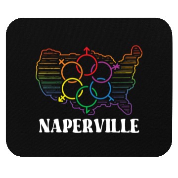 Discover Naperville Pride Month Pride Flag LGBT Community L Mouse Pads