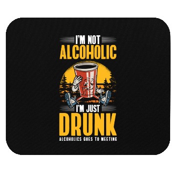 Discover Beer Drinker Fun Mouse Pads