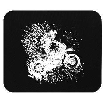 Discover Motorcycle Tattoo Splash Racing Style Mouse Pads