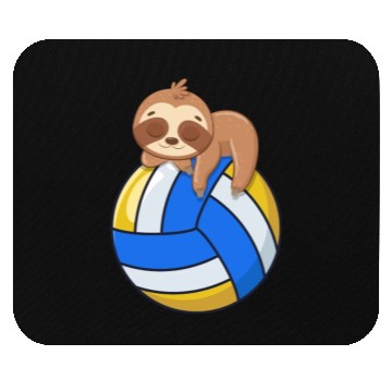 Discover Funny Volleyball Sloth Lover Mouse Pads