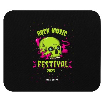 Discover Skull Givin' Raspberry Dk , Rock music Mouse Pads