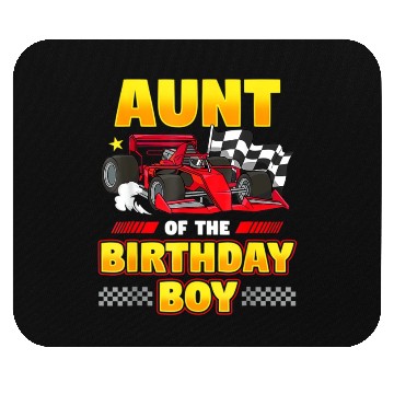 Discover Formula Race Car Aunt of Birthday Boy Party Racin Mouse Pads