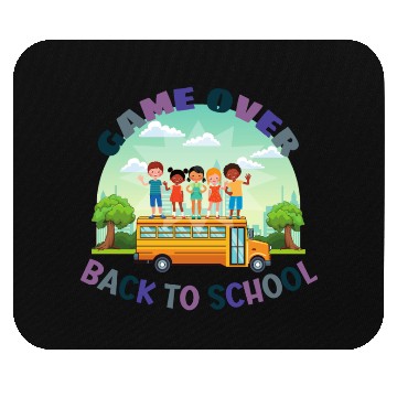 Discover game over back to school Mouse Pads