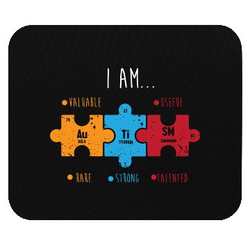Discover Autism Awareness Autism Periodic Table Mouse Pads