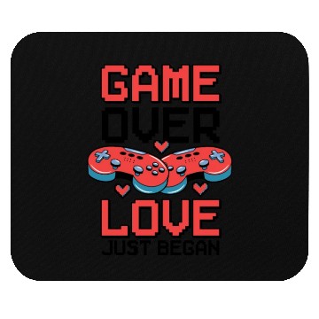 Discover Valentine's Day Gamer Playing Video Game Couples Mouse Pads