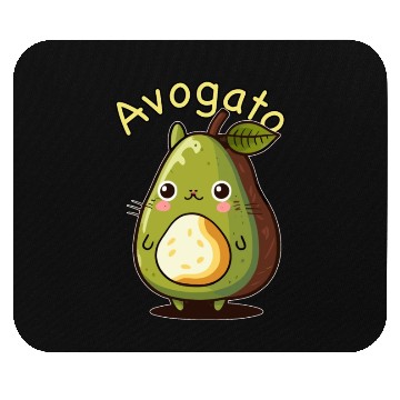 Discover Cute Japanese Avogato Kawaii Anime Avocado Cat Mouse Pads