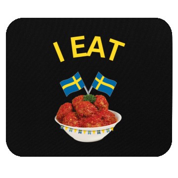 Discover I eat Swedish Meatballs Mouse Pads