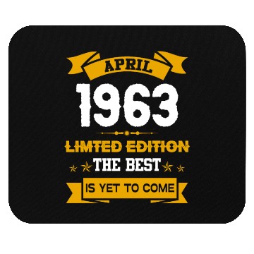 Discover April 1963 Birthday Surprise Mouse Pads