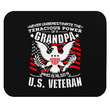 Discover US Army Navy Marine Veteran Mouse Pads
