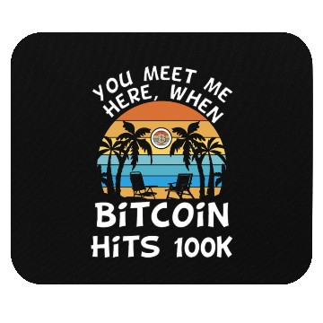 Discover Bitcoin goes to moon Mouse Pads