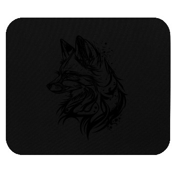Discover Elegant Fox In T Tattoo Ink Mouse Pads