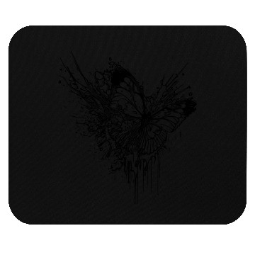 Discover Elegant Butterfly Ink Splash Tattoo Style Mouse Pads