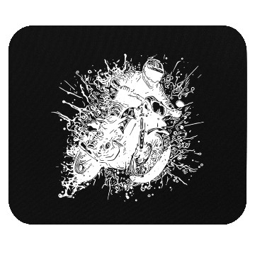 Discover Motorcycle Racing Jump Splash Style Mouse Pads