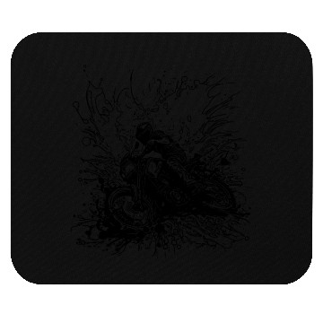Discover Racing Motorcycle Splash Style Mouse Pads