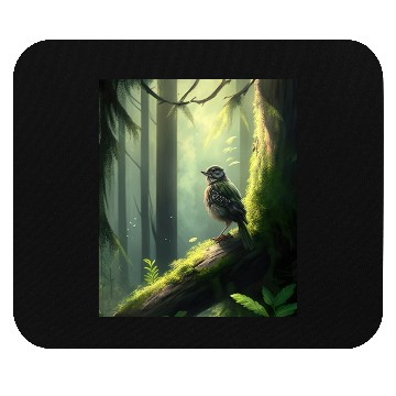 Discover Forest Bird: Nature's Handmade Artwork Mouse Pads