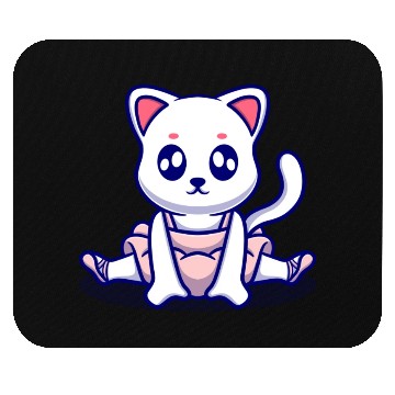 Discover Cute bunny icon illustration Mouse Pads