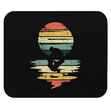 Discover Retro Sunset Jujitsu Vintage Jiu Jitsu Mouse Pads