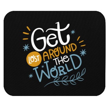 Discover AROUND THE WORLD WHITE Mouse Pads