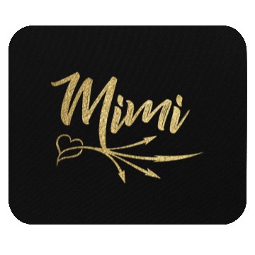 Discover Gold Arrow Heart Mimi Mouse Pads