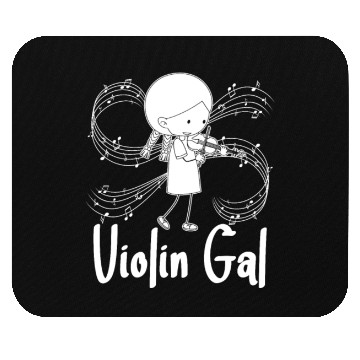 Discover Violin Violinist Girl Mouse Pads