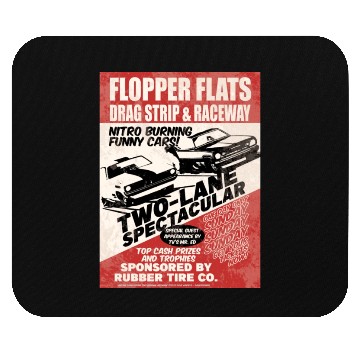 Discover Vintage Hot Rod Classic Drag Racing Poster Mouse Pads