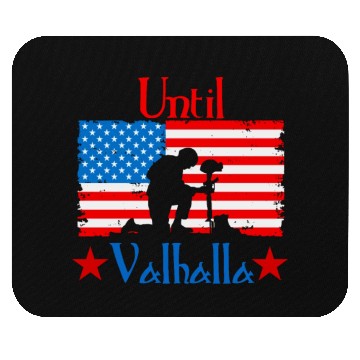Discover Until Valhalla - Us Flag Mouse Pads