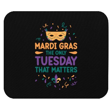 Discover Mardi Gras Carnival Tuesday Beer Drinking Party Mouse Pads