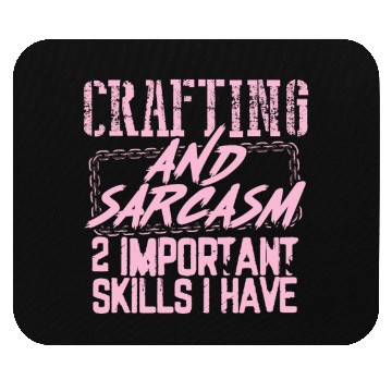 Discover Crafter Gifts Crafting and Sarcasm 2 Important Mouse Pads