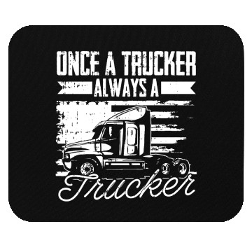 Discover Truck Driver Us Flag Old Man Trucker Mouse Pads