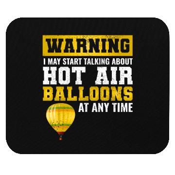Discover Hot Air Ballooning Hopper Balloon Ride Balloonist Mouse Pads