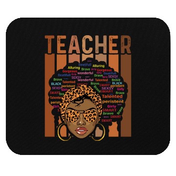 Discover Black Smart Teacher Afro Love Melanin African Mouse Pads