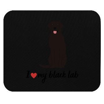 Discover I love my black lab labrador Gift Lover Mouse Pads