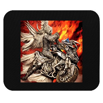 Discover Devil Hellfire Riding Motorcycle Mouse Pads