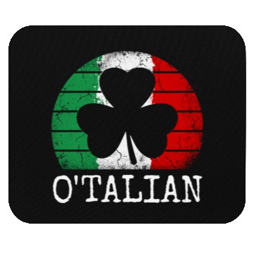 Discover O'talian St. Patrick Italian Pride Italy Flag Mouse Pads