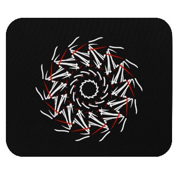 Discover Radial abstract mandalas, motivation elements Mouse Pads