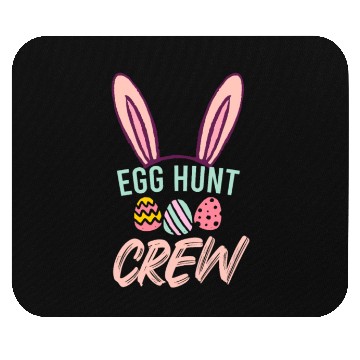 Discover Egg Hunt Crew Funny Easter Day Mouse Pads