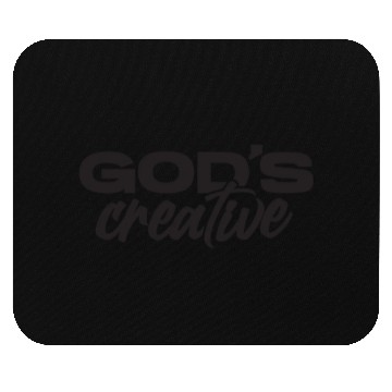 Discover God's Creative (black) Mouse Pads
