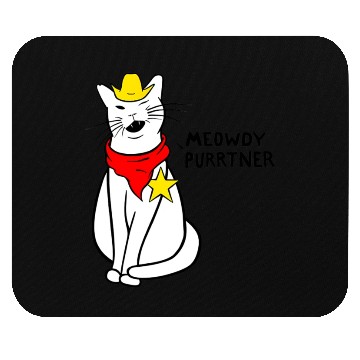 Discover meowdy cat partner Mouse Pads