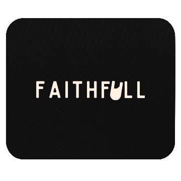 Discover Faith Full Light Lettering Graphic Mouse Pads