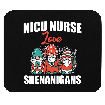 Discover Funny NICU Nurse Love Shenanigans St. Patricks Day Mouse Pads