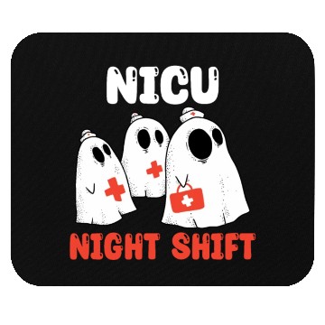 Discover NICU Night Shift Spooky Halloween Mouse Pads