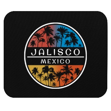 Discover Jalisco Mexico Stylish Vacation Souvenir Palm Tree Mouse Pads
