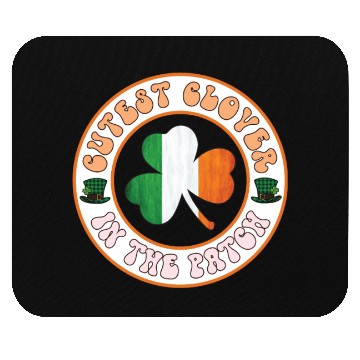 Discover Cutest Clover In The Patch saint patricks day Mouse Pads