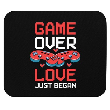 Discover Valentine's Day Gamer Playing Video Game Couples Mouse Pads