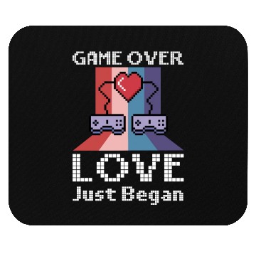 Discover Valentine's Day Gamer Playing Video Game Couples Mouse Pads