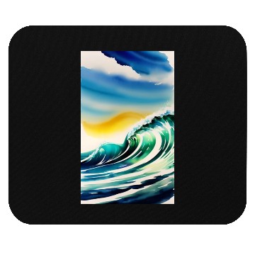 Discover Ocean Waves Painting Design Mouse Pads