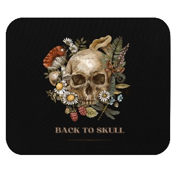 Discover back to skull Mouse Pads