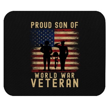 Discover Proud Son of World War 2 Veteran Mouse Pads