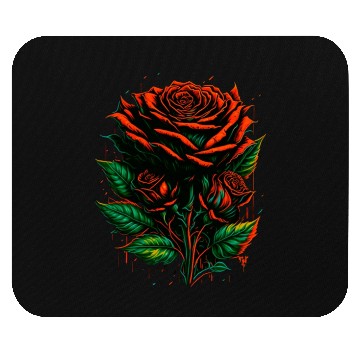 Discover Red rose Mouse Pads