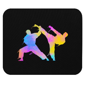 Discover Jiu Jitsu Paint Mixed Martial Arts Mouse Pads